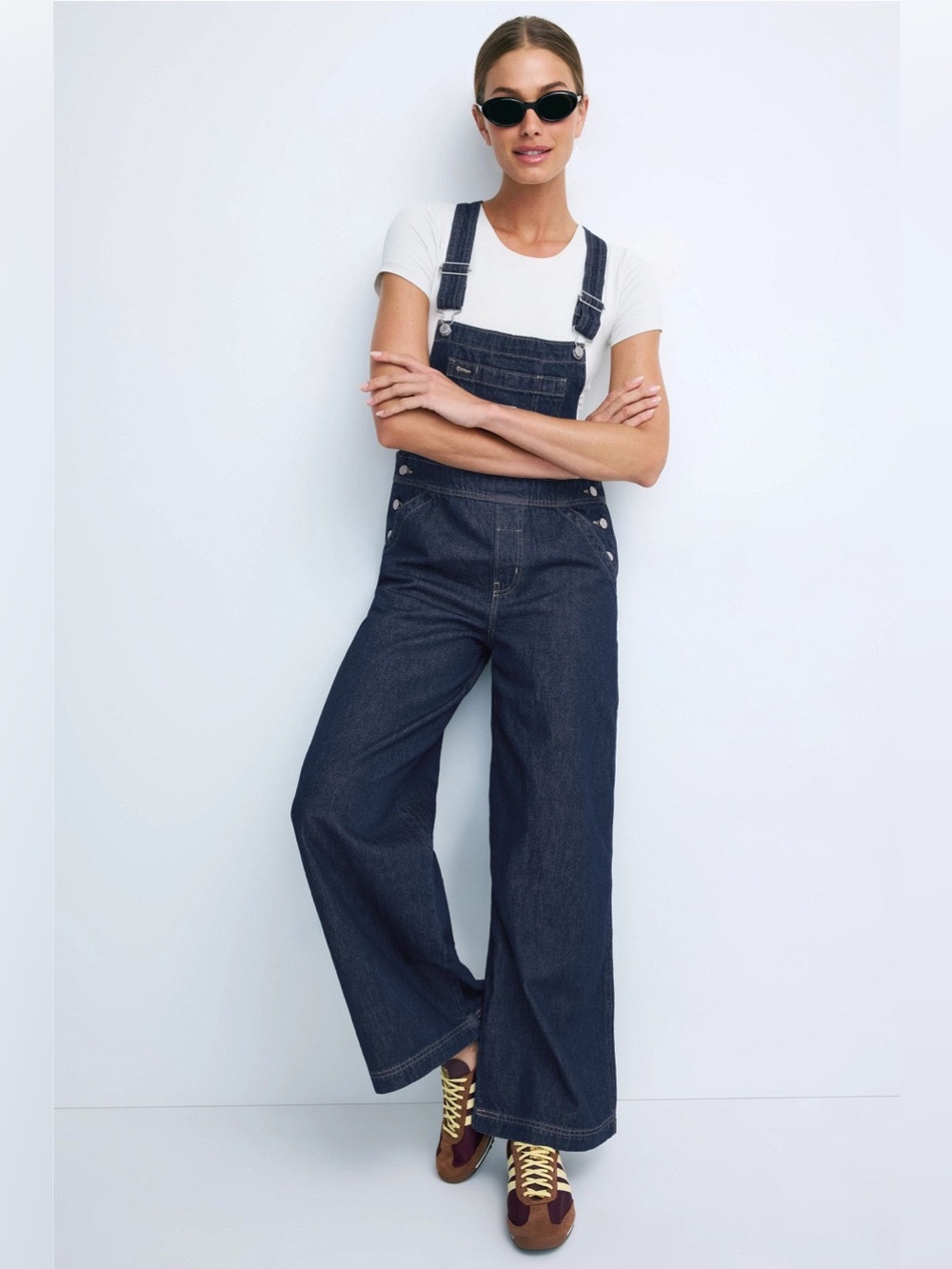 NWT Levi’s Dark Wash Denim Overall Suspenders Sz S